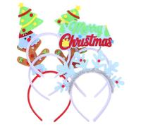 COLLBATH 5 Piezas Antlers de Reno Árbol de Navidad Accesorios para Cabello que Perfectos para Fiestas y Celebraciones Navideñas