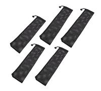 COLLBATH 5 Piezas Bolsa de Red de alimentación de alimentador comedero para pájaros Colgando Neto comederos para pájaros al Aire Bolsa de pájaro Nylon Black