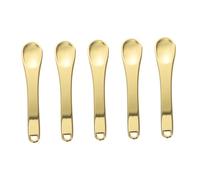 COLLBATH 5 piezas Espátulas Cosméticas Mini de Ligera Cucharas Masaje Zinc para Crema Facial Aplicadores Portátiles para Cuidado de Ojos y