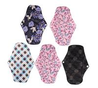 COLLBATH 5 Piezas Esterilla De Lactancia Almohadilla De Almohadillas Reutilizables Maternidad De Tela Ropa De Mamá De Carbón Impermeable Reutilizable Para Mujeres