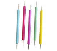 COLLBATH 5 piezas Herramientas para Manicura Dotting Nail Art Diseño Preciso con Material Duradero Fácil Uso para Decoración Uñas Casa y Salón