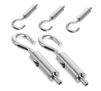 COLLBATH 5 piezas Turnbuckles de Acero de Alta Resistencia de Ajustables para Tensión de Cables y Cuerdas para Iluminación Maquinaria y Exhibiciones Uso Multifuncional Exteriores y