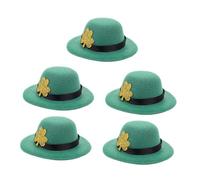 COLLBATH 5 Tapones Vinilo para Botellas Sombreros Mini para San Patricio Accesorios Festivos Irlandeses