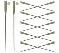 COLLBATH 50 Tubos para Flores de Plástico Resistente para Trasplante 50 Piezas Verdes Herramientas para Arreglos de Plantas y Conservación de Orquídeas y Plantas Naturales