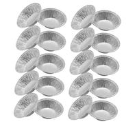 COLLBATH 500 Piezas Mini Moldes Tartaleta Aluminio para Hornear con Excelente Conductividad Térmica Desechables para Repostería Casera Fiestas y Restaurantes