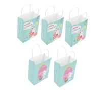 COLLBATH 5piezas Bolsas De Dulces Para Pascua Estampado y Divertido Para Fiestas y Almacenamiento De Golosinas Infantiles Envases De Duraderos y Seguros