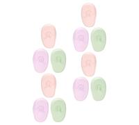 COLLBATH 6 Pares de Orejeras de Silicona Suaves y Resistentes al Calor para Peluquería Reutilizables para Teñir el Cabello Protección contra Agua y Calor Colores Pastel Rosa Morado