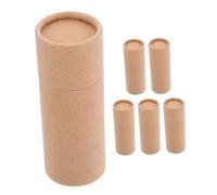 COLLBATH 6 Piezas Caja Para Botellas De Aceite Esencial Tubos De Papel Kraft Redondo Contenedor De Tubos De Cartón Para Embalaje De Papel Para Obsequio De Bricolaje