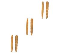 COLLBATH 6 Piezas palo de acupresión vara masajes herramientas de reflexología Relajación del cuerpo Herramienta de masaje de madera varilla de masaje palos de masaje de mano Light Brown