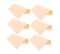 COLLBATH 6 piezas Piel Sintética para Tatuajes Práctica de Microblading y Tatuaje Piel Artificial de Silicona Amarilla para Principiantes para Entrenamiento de Maquillaje Permanente y