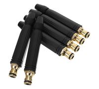 COLLBATH 6 Piezas Pistola de Agua para Lavado de Coches y Limpieza de Patio, Boquilla de Plástico Negra Mango Antideslizante y Conector de Rápida, para Coche y Entrada