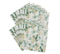 COLLBATH 60hojas Servilletas Estampadas Verdes De Papel Servilletas Decorativas Para Fiestas Para Cena Para Decoración De Mesa Eventos o Fiestas