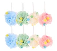 COLLBATH 8 Piezas Bolas de Malla Exfoliantes para Baño Accesorios de Spa para Limpieza Suave y Purificación para y Diario