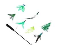 COLLBATH 8piezas Juguetes para Gatos para Coquetear Juguete para Mascotas Varita para Gatos para Casa o Patio