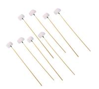 COLLBATH 8piezas Pluma De Mango De Bambú Removedor De Cerumen Limpiador De Oídos Profesional Para Uso Diario Práctico Recogedor De Cerumen Antideslizante Baño