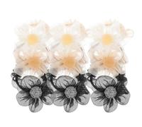 COLLBATH 9 Piezas Coleteros Elásticos Lazos Decorativos para Mujer Sujetadores de Coleta Suaves y Cómodos Accesorios para Peinados y Diario