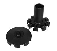 COLLBATH Accesorio para Sombrilla de Patio Disco Inferior Negro Repuesto para Soporte de Varillas Eje Inferior para Sombrilla Romana Mejora Tensión y Estabilidad del Dosel