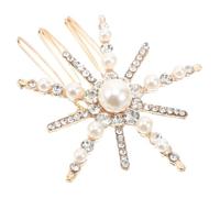 COLLBATH Accesorios Para El Cabello De Novia Vid De Pelo Nupcial Broche De Novia Accesorios Para El Cabello Damas De Honor Peines Decorativos Para El Aleación