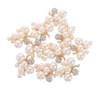 COLLBATH Adornos Novia Falsos Perlas Flores Accesorios Pelo Mujer Manualidades Lujoso