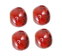 COLLBATH Ágata Bandeada Natural Piedra Curativa Pulida 4 Piezas Tamaño Mediano 3-4 Cm Borde Irregular Color Aleatorio Para Meditación Relajación Colección Bienestar