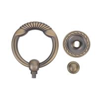 COLLBATH Aldaba de Puerta de Aleación de Zinc Vintage Aro Decorativo Resistente para Puerta Delantera Suministro para Hogar Oficina y Entrada Exterior