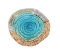 COLLBATH Alimentador de Agua Cerámico para Abejas y Mariposas Plato Decorativo Acabado Craquelado para el