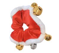 COLLBATH Anillo para Cabello con Campanas Rojo Navideño Accesorio Decorativo para Mujeres Banda Elástica Festiva para Fiestas y Uso Diario