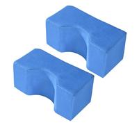 COLLBATH Antiescaras para Pies y Talones 2 Piezas Cojín Elevador Lavable Soporte para Pacientes Mayores Azul para Aliviar Lesiones y Cama
