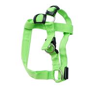 COLLBATH Arnés Led para Perros Correa Reflectante De Pecho Transpirable y Cómodo para Mascotas Medianas y Verde