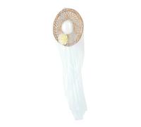 COLLBATH Bamboo Hat Hanfu Accessory Lightweight Handmade Straw Cap With Long Veil For Sun Protection And Photography Traditional Chinese Style