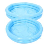 COLLBATH Bañera Inflable para Pies Portátil Redonda Azul Set 2 Unidades con Bomba Incluida Baño de Pies Plegable Adecuado para Piscina Spa y Cuidado Personal Color Color Aleatorio