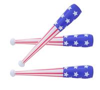 COLLBATH Bate de Béisbol Inflable 3 Piezas 85 Cm Pvc Colores Bandera para Fiestas del 4 de Julio Suministros Decorativos Animación Deportiva