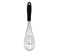 COLLBATH Batidor Manual Huevos Acero Inoxidable Ergonómico para y Amasar Herramienta Multifunción para Cocina Fácil Limpieza y Uso Cómodo Negro