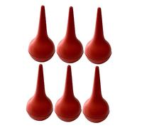 COLLBATH Bola de Limpieza Multifuncional para Ñiño Bulbo de Goma 6 Piezas para Oído y Nariz Succión Segura para Eliminar Mucosidad y Polvo Uso Infantil y Familiar