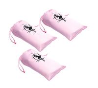 COLLBATH Bolsa para Zapatillas De Ballet para Mujer y Niñas Cordón Ajustable, Bolsa De Danza De Satén, Resistente y Espaciosa, Adecuado para Gimnasio y Viajes, Set De 3 Unidades