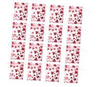 COLLBATH Bolsas de Organza con Cordón en Forma de Corazón para El Día de San Valentín Pequeñas Bolsas para Dulces Joyas Bolsas Reutilizables para de Fiesta 100 Unidades