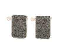 COLLBATH Bolsas Para Jabón De Baño Espuma 2 Piezas Tamaño Pequeño Bolsa De Espuma De Lino Negro Para Exfoliación Corporal y Facial Uso Doméstico Viaje