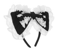 COLLBATH Bonita Diadema Con Lazo De Encaje De Lolita Banda Para El Cabello Con Lazo De Encaje Tocado Para Fiesta De Máscaras Boda Accesorios De Ropa De Lolita
