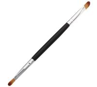 COLLBATH Brocha de Sombra de Ojos Profesional de Fibra Sintética con Tubo Plateado Pincel de Maquillaje y Portátil para Polvo y Colorete