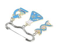 COLLBATH Broche Científico Esmaltado de Metal Diseño Microscopio y Doble Hélice Adn, Pin de Solapa Pequeño y Ligero para Mochilas, Gorras y Fiestas Escolares, Accesorio de Laboratorio