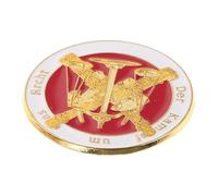 COLLBATH Broche de Balanza y Espada Dorado Metalico, Insignia de Solapa para Abogados, Accesorio Legal Femenino para Eventos y Reuniones Profesionales, Diseño Detallado y Coleccionable
