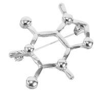 COLLBATH Broche De Dibujos Animados Para Mujer Insignia Broche De Biología Molecular Accesorio De Joyería Exquisito Para Decoración De Ropa Insignia De Fórmula Química
