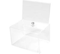 COLLBATH Buzón de Pared Acrílico Transparente con Cerradura Urna Electoral Tamaño 16X115X204 CM para Donaciones y Sugerencias Buzón para Escuelas y Oficinas Públicas