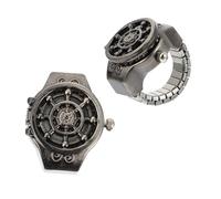 COLLBATH Cabeza De Fantasma Anillo Reloj Reloj De Mano para Hombres Cronógrafo Anillo Digital para Mujeres Deportivo De Mujer para Hombre Decorativo