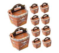COLLBATH Caja de para Fiesta de Piratas Artística 10 Unidades Cajas de Dulces Navideños Cofre del de Dulces Cajas de Almacenamiento para Niños Y Niñas Paquetes de Fiesta