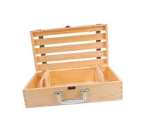 COLLBATH Caja de Vino de Madera Maciza aireador dispensador Accesorios Tapa transportador Cajas Organizador de Almacenamiento de Vino de Madera Suministros para la Fiesta Accesorio de Vino
