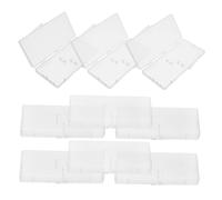 COLLBATH Caja Organizadora Transparente para Cepillos Interdentales, 10 Unidades, Tapa Abatible, Resistente al Polvo, Portátil para Viaje y Uso Doméstico, Protección para Cabezales,