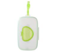 COLLBATH Caja Porta Toallitas Ñiño Portátil de Pp Verde Apertura Mano, Ecológica para Cochecito y Bolsas de Pañales, Adecuado para Exteriores y Viajes