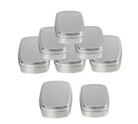 COLLBATH Cajas de Aluminio y Latas de Jabón 8 Unidades Cuadradas Portátiles Resistentes al Desgaste Tapa para Almacenamiento de Cosméticos y Medicamentos en Baño y Dormitorio