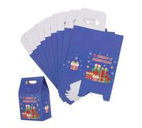 COLLBATH Cajas de Dulces Navideños Paquete de 10 Bolsa de Dulces Navideños Caja de Galletas Navideñas para Hornear para Celebraciones Navideñas